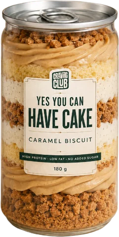 Caramel Biscuit layered cake jar by Craving Club