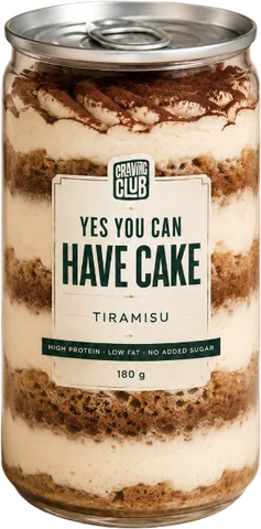 Tiramisu layered cake jar by Craving Club