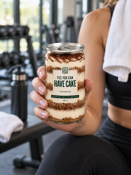Elena with a Tiramisu jar