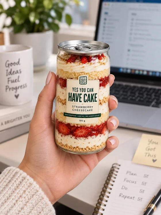 Yuna with a Strawberry Cheesecake jar