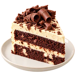 Traditional cake slice